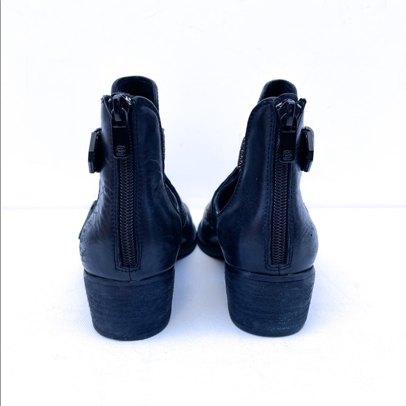 Elliot Lucca Raffaela Gold Black Leather Ankle Boots - Picture 4 of 6